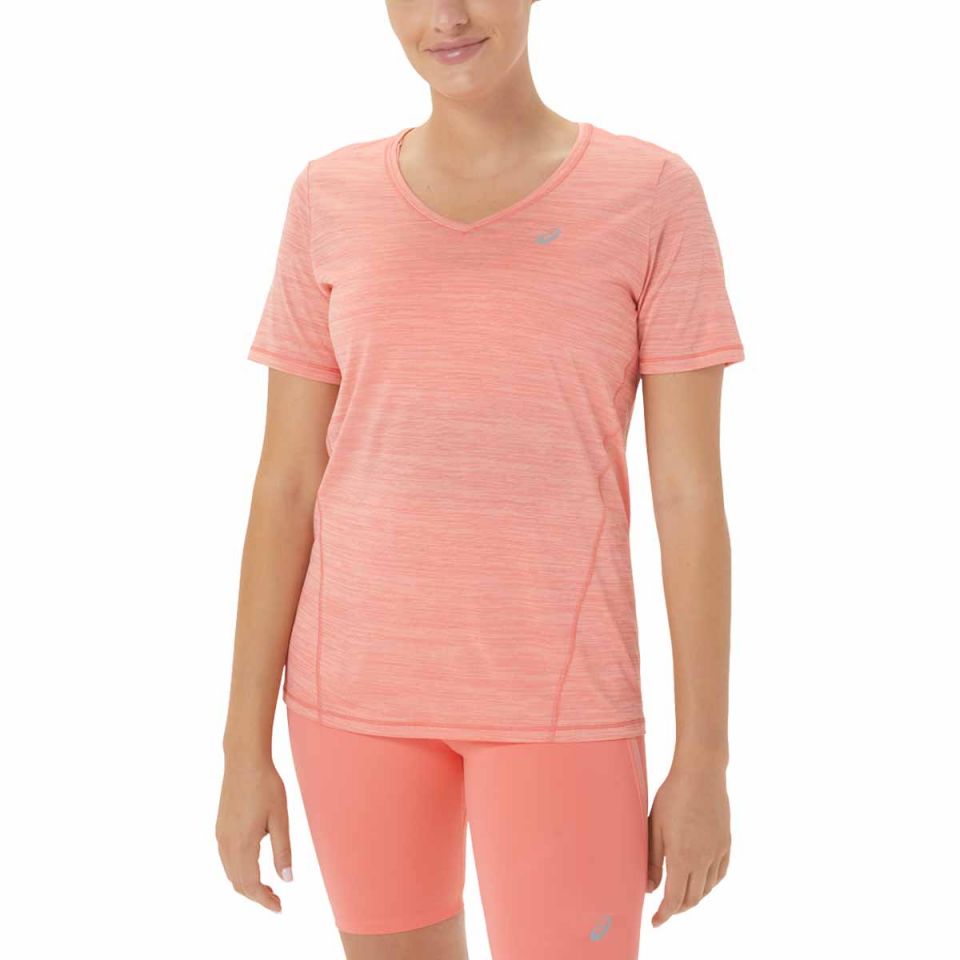 Asics shirt korte mouw Race V-neck Dames (foto 1)