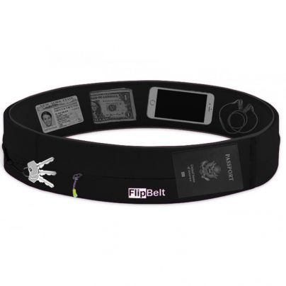 Flipbelt heupband met rits zwart