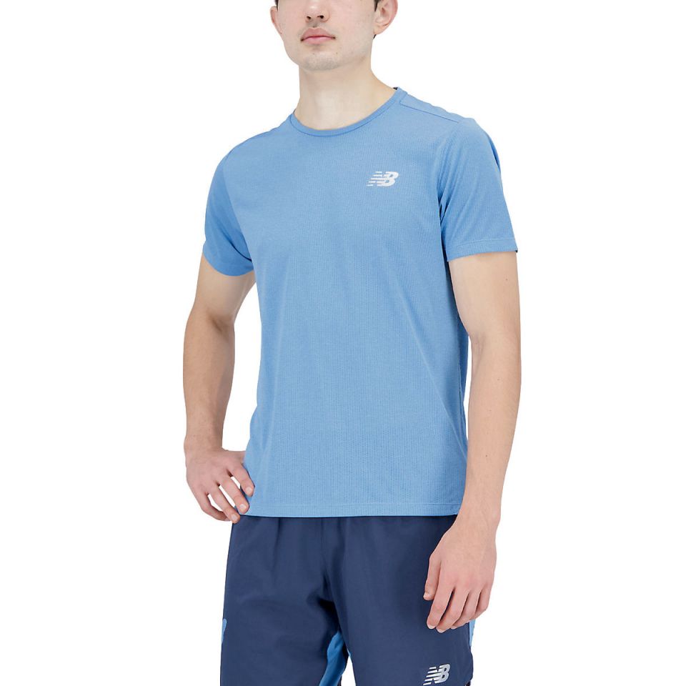 New Balance shirt korte mouw Impact Run Heren (foto 1)