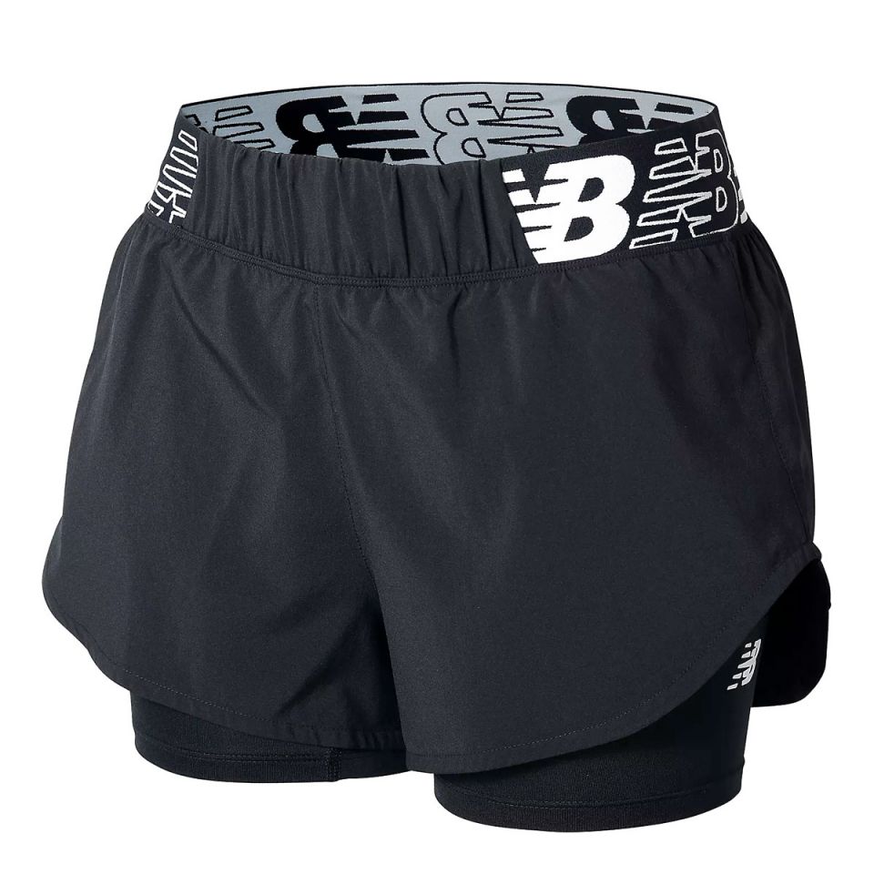 New Balance 2-in 1 short Relentless Dames (foto 1)