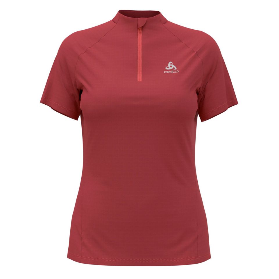 Odlo shirt korte mouw 1/2 zip Essential Trail Dames (foto 1)