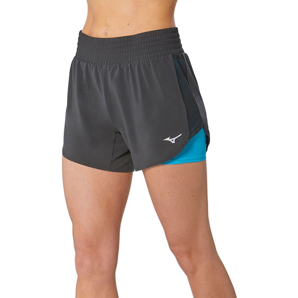 Mizuno short 2-in 1 4.5-inch Dames (foto 1)