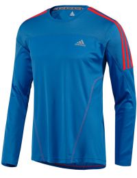 Adidas shirt lange mouw RSP DS blauw/fluor oranje heren (foto 1)
