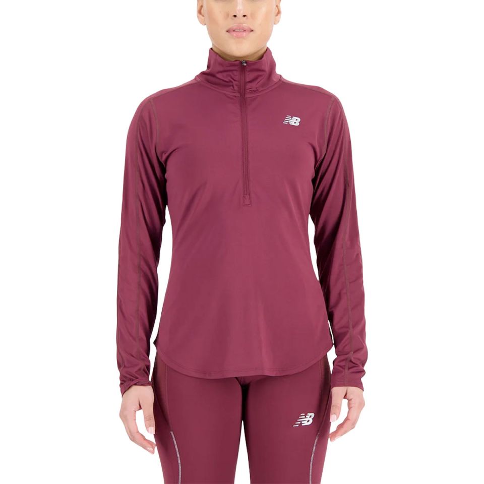 New Balance shirt lange mouw 1/2 zip Accelerate Dames (foto 1)