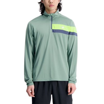 New Balance shirt lange mouw 1/2 zip Accelerate Heren