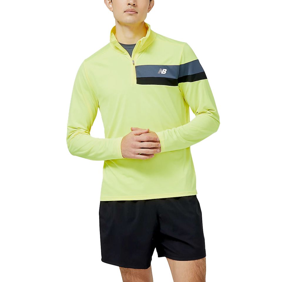 New Balance shirt lange mouw 1/2 zip Accelerate Heren (foto 1)