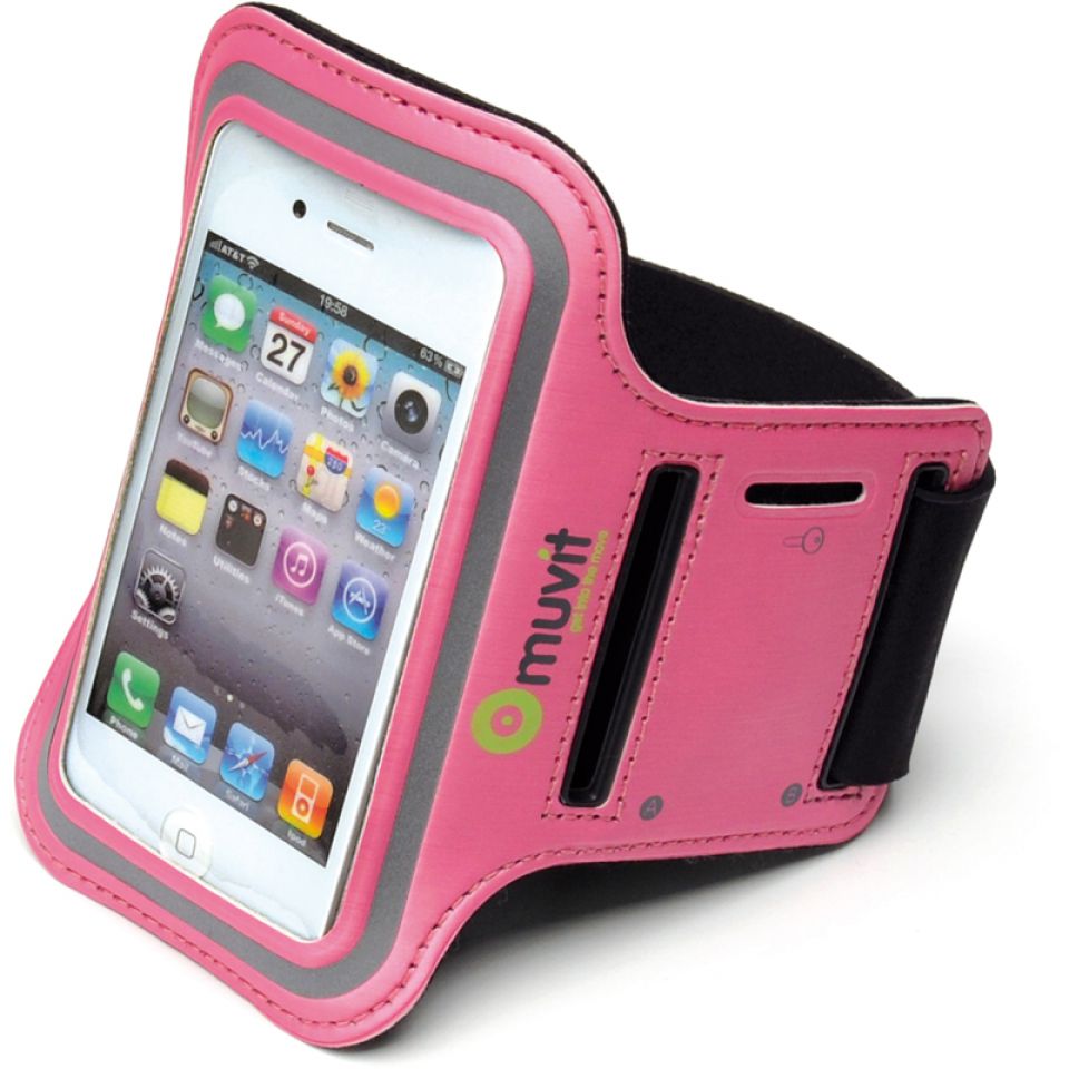 Muvit smartphone sportarmband L roze (foto 1)