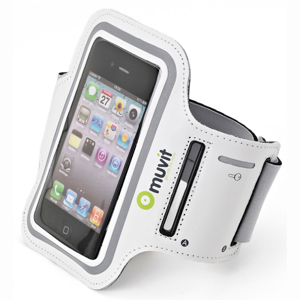 Muvit smartphone sportarmband L wit (foto 1)