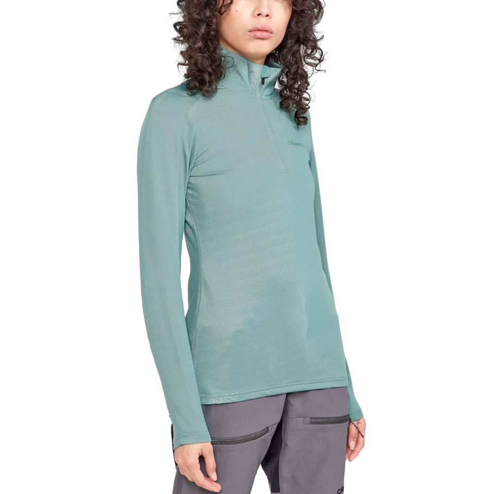 Craft shirt lange mouw 1/2 zip Winter Core Dames (foto 1)