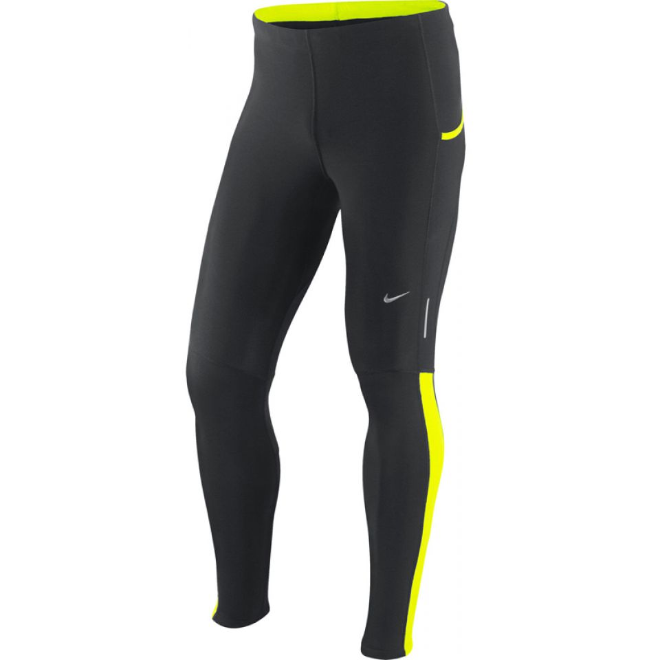 Nike lange tight Tech zwart/neon heren (foto 1)