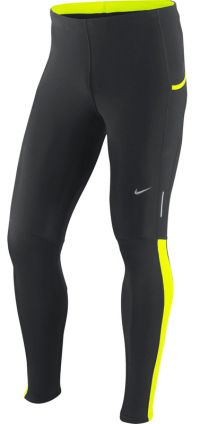 Nike lange tight Tech zwart/neon heren (foto 1)