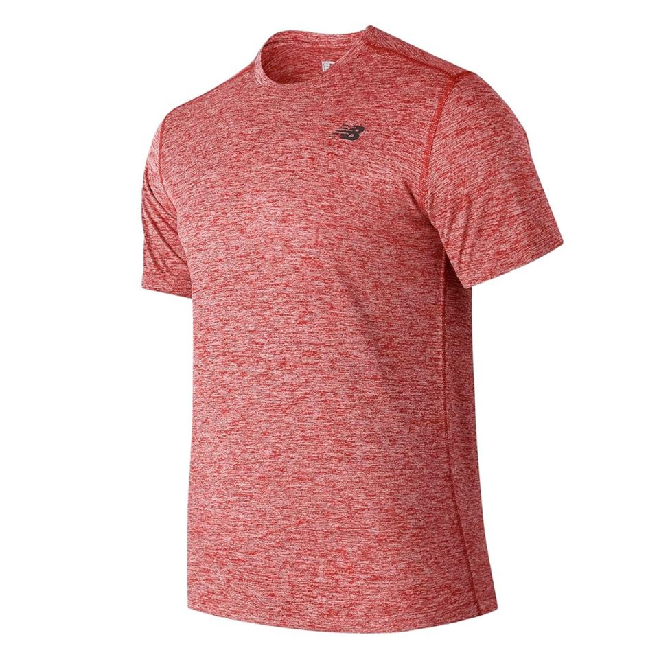 New Balance shirt korte mouw Core Heathered Heren (foto 1)