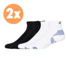 Asics sokken Cushioned Run Quarter 2-Pack