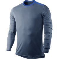 Nike shirt lange mouw Endorphin blauw heren (foto 1)