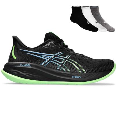 Asics Gel Cumulus 26 + gratis Asics 3-pack sokken Heren