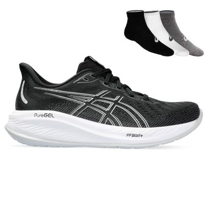 Asics Gel Cumulus 26 (Narrow) + gratis Asics 3-pack sokken Dames