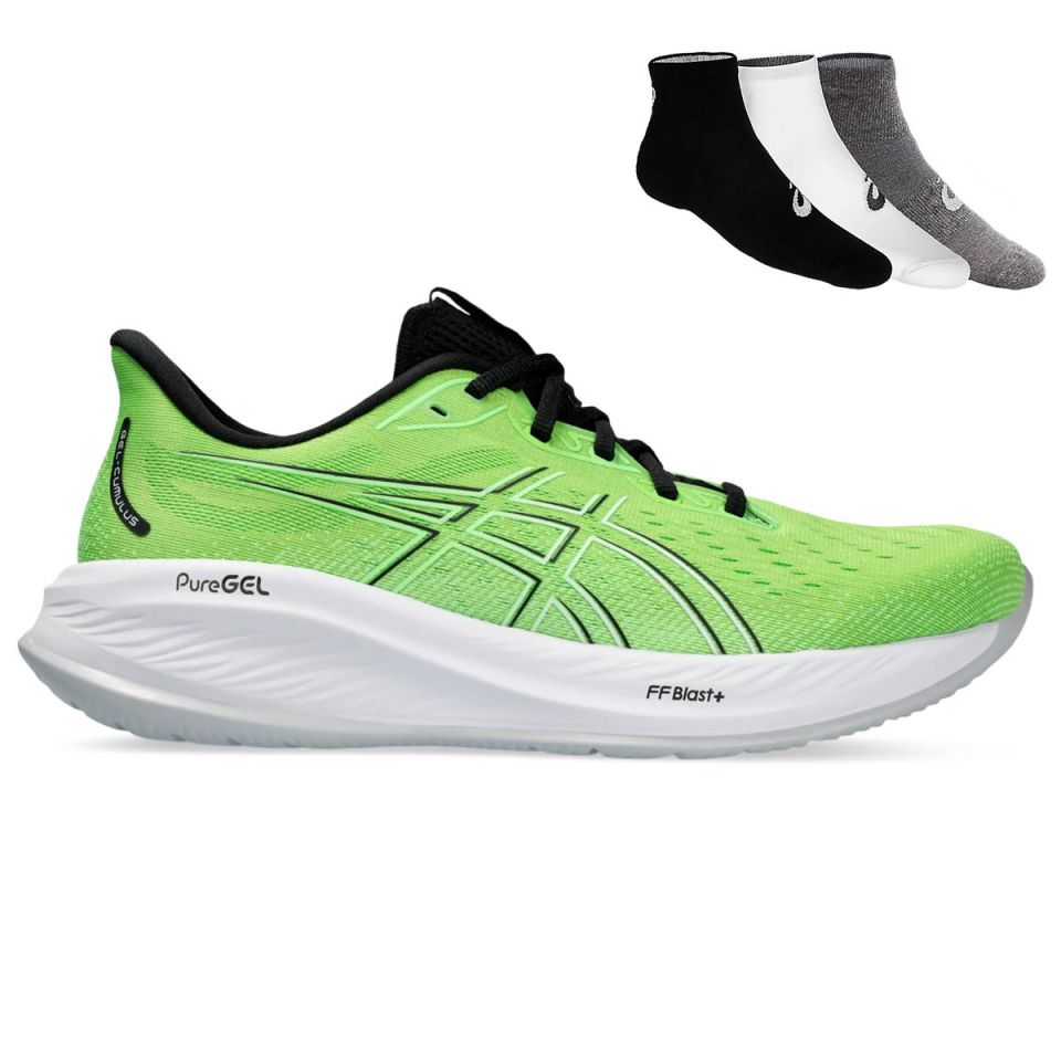 Asics Gel Cumulus 26 + gratis Asics 3-pack sokken Heren (foto 1)