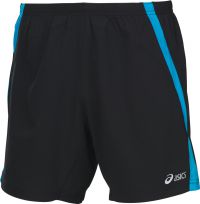 Asics 2-in 1 running short 7 inch zwart/blauw heren