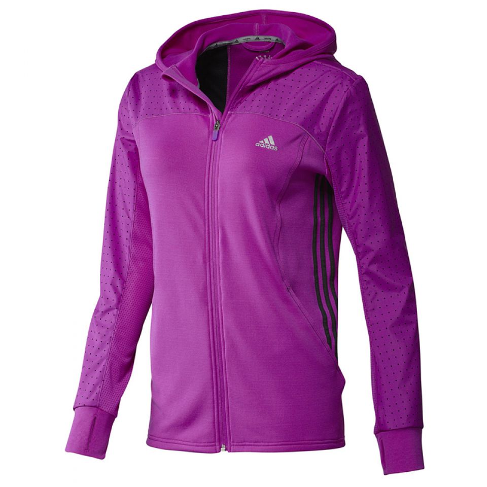 Adidas vest hooded paars dames (foto 1)