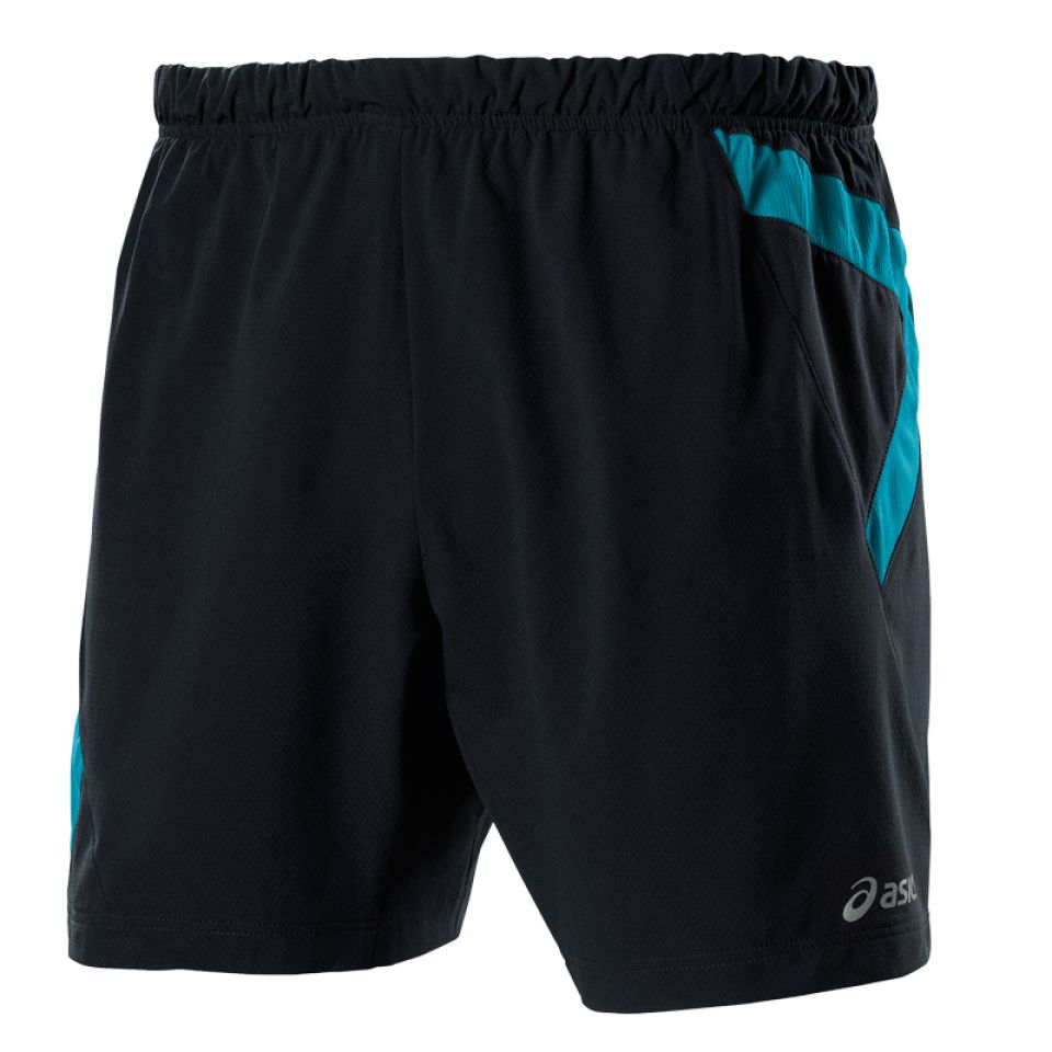 Asics short 7 inch Running zwart/blauw heren (foto 1)