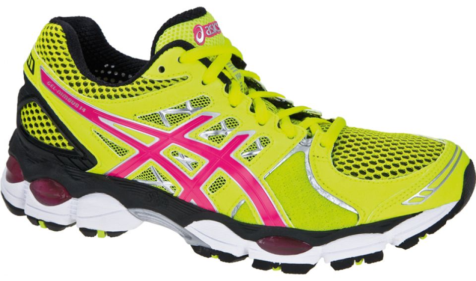 Asics Gel Nimbus 14 geel dames (foto 1)