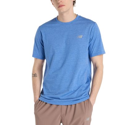 New Balance shirt korte mouw Ess. Heathertech Heren