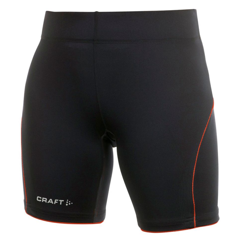Craft halftight Performance zwart/oranje dames (foto 1)