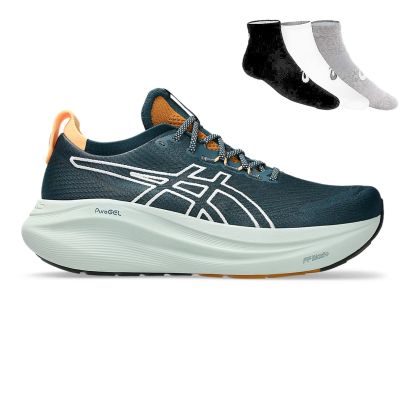 Asics Gel Nimbus 27 TR + Gratis Asics 3-pack sokken Heren
