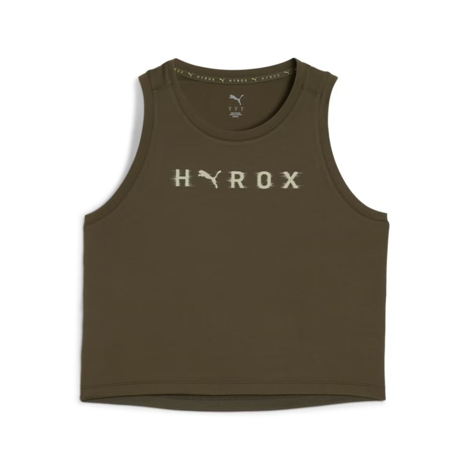 Puma Crop tanktop x HYROX Cloudspun Dames (foto 1)