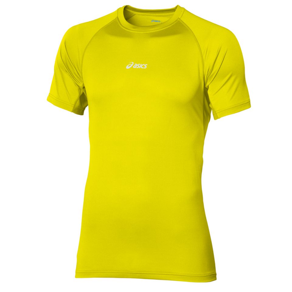 Asics shirt korte mouw Hermes neon geel heren (foto 1)