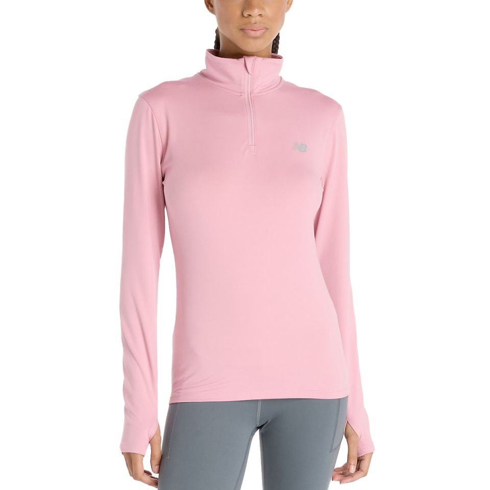 New Balance shirt lange mouw 1/4 zip Space Dye Dames (foto 1)