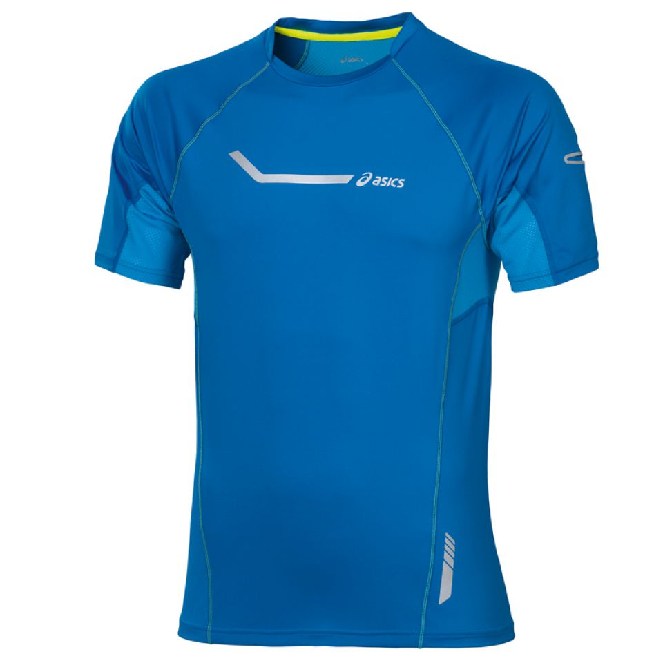 Asics shirt korte mouw stretch blauw heren (foto 1)