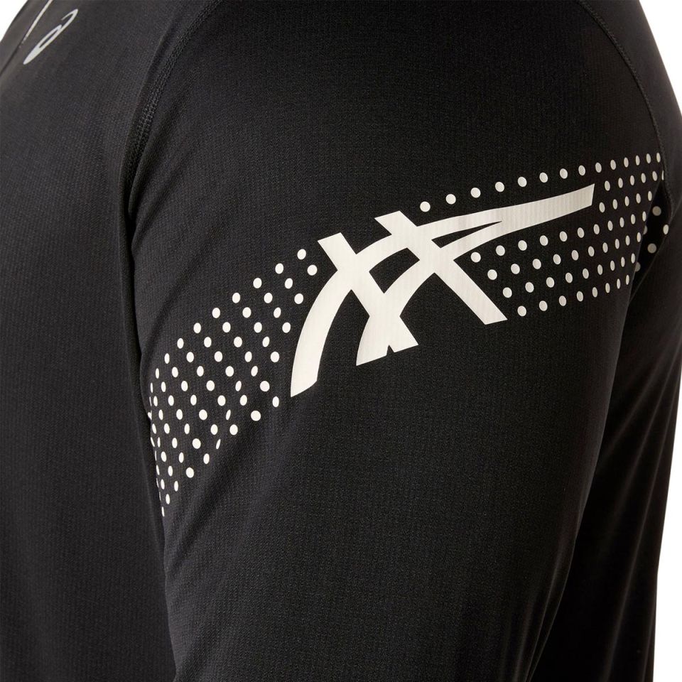Asics shirt lange mouw 1/2 zip Icon Heren (foto 4)
