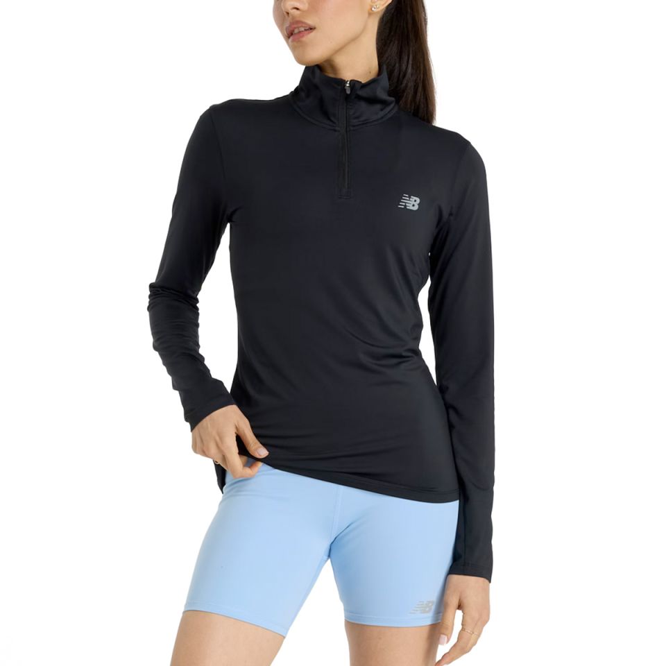 New Balance shirt lange mouw 1/2 zip Sport Quarter Dames (foto 1)