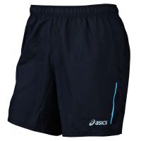 Asics short running zwart/blauw heren