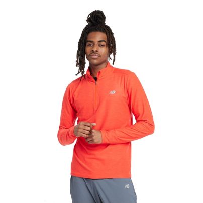 New Balance shirt lange mouw 1/4 zip Space Dye Heren