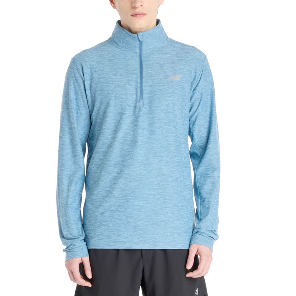 New Balance shirt lange mouw 1/2 zip Space Dye Heren (foto 1)