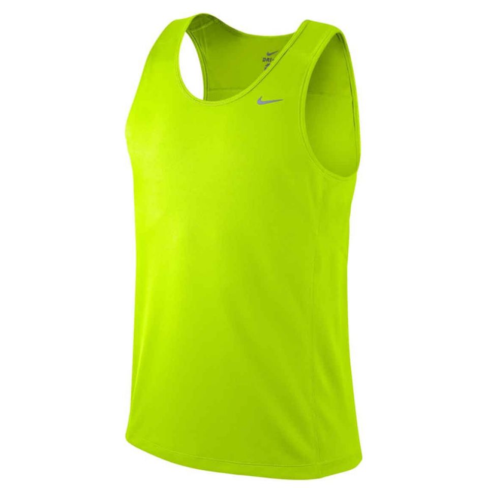 Nike singlet Miler Running neon heren (foto 1)