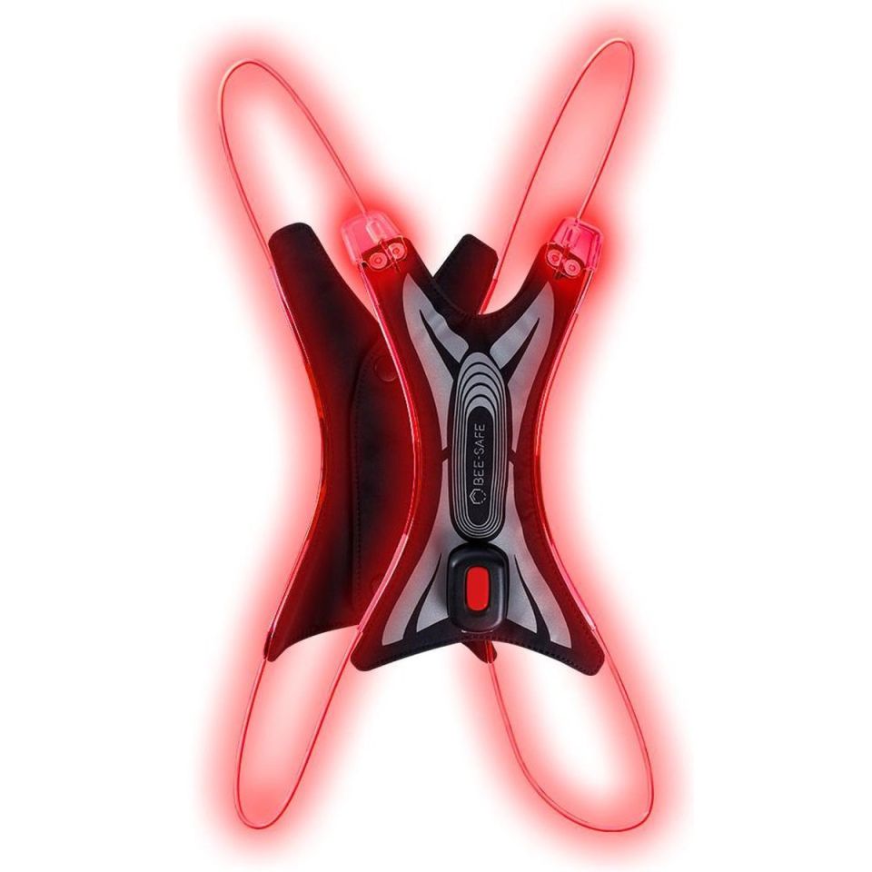 Bee-Safe reflectievest spider LED USB oplaadbaar (foto 1)