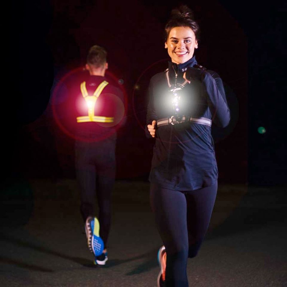 Bee-Safe reflectievest LED lampjes USB met telefoonzak (2 stuks) (foto 4)