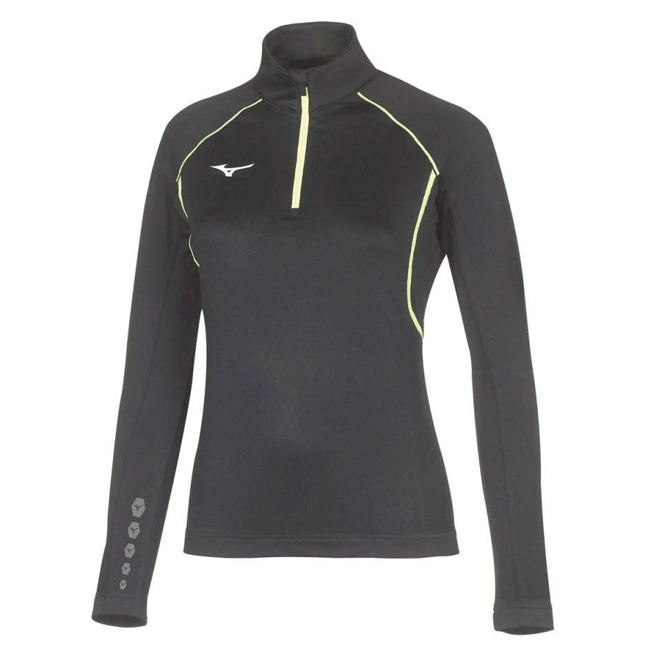 Mizuno shirt lange mouw 1/2 zip Premium warm Dames (foto 1)