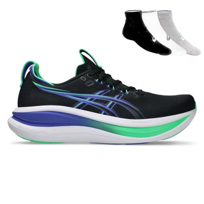 Asics Gel Nimbus 28 + Gratis Asics 3-pack sokken Heren