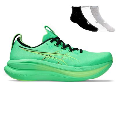 Asics Gel Nimbus 28 + Gratis Asics 3-pack sokken Heren
