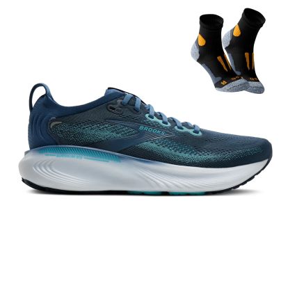 Brooks Adrenaline GTS 25 (NARROW) + Gratis Performance sokken zwart Heren