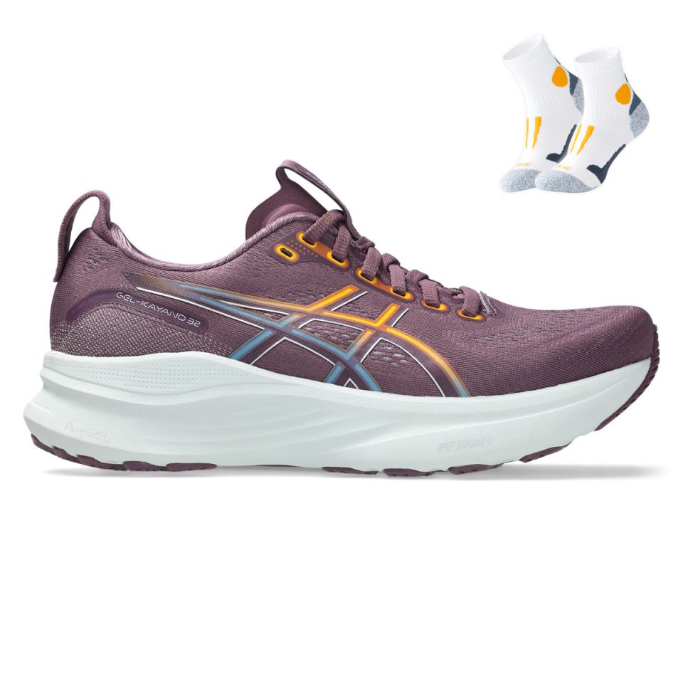 Asics Gel Kayano 32 + Gratis Performance sokken wit Dames (foto 1)