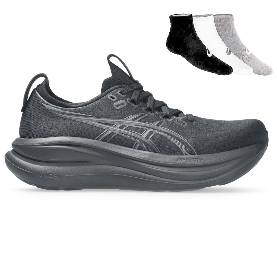 Asics Gel Nimbus 28 + Gratis Asics 3-pack sokken Dames (foto 1)