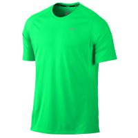 Nike shirt korte mouw Miler groen heren