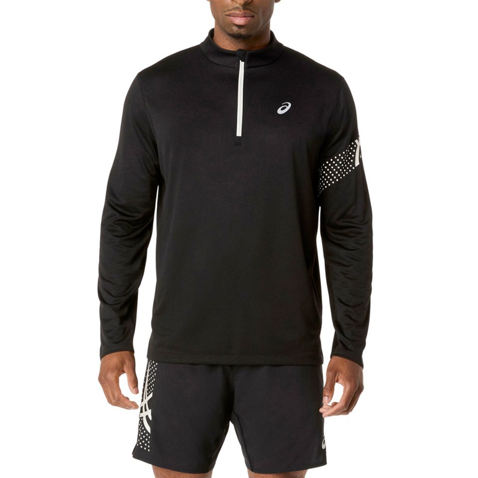 Asics shirt lange mouw 1/2 zip Icon Heren (foto 1)