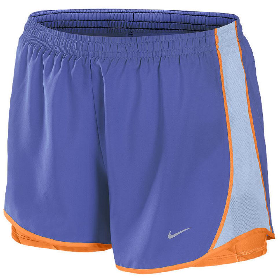 Nike 2-in 1 running short 10cm Tempo blauw/oranje dames kopen – Dames