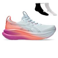 Asics Gel Nimbus 28 + Gratis Asics 3-pack sokken Dames (foto 1)